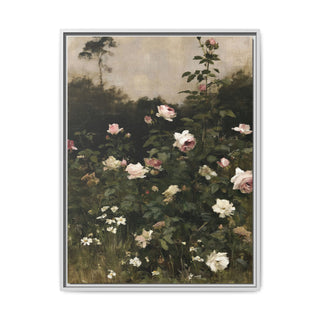 The Rose Garden | Framed Canvas Print