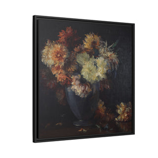 The Moody Bouquet | Framed Canvas Print