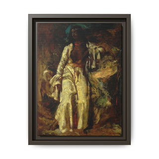 "Nubian Woman" | Framed Canvas Print
