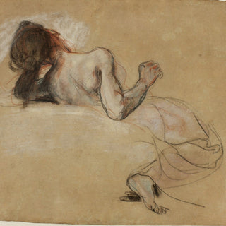 "Crouching Woman" Art Print