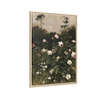 The Rose Garden | Framed Canvas Print