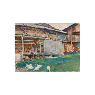 "Woodsheds, Tyrol 1914" | Art Print