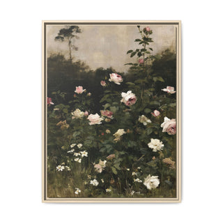 The Rose Garden | Framed Canvas Print