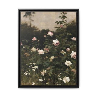 The Rose Garden | Framed Canvas Print