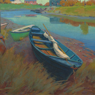 "Boats at Rest"  Framed Canvas Print