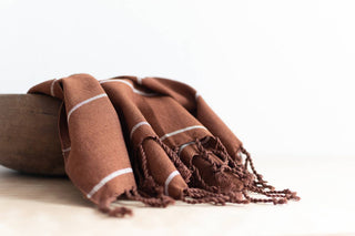 Oversized Woven Hand Towel | Cinnamon