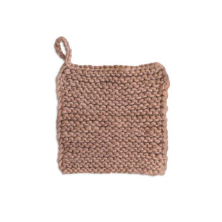 Knitted Wool Pot Holder | Clay