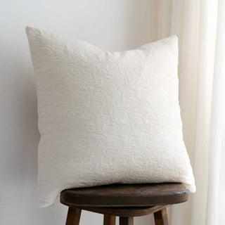 Matelassé Pillow Cover | Soft White