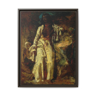 "Nubian Woman" | Framed Canvas Print