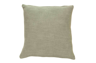 Block Printed Waves Throw Pillow | Sage Green, 18x18
