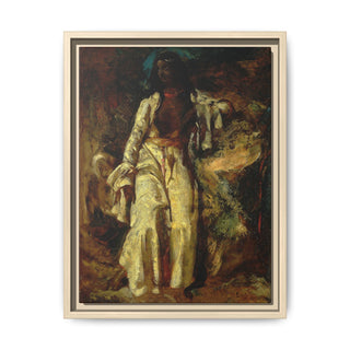 "Nubian Woman" | Framed Canvas Print