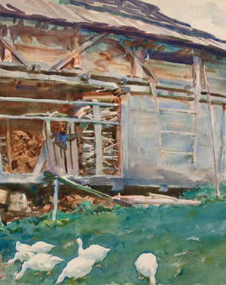 "Woodsheds, Tyrol 1914" | Art Print