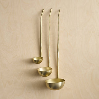 Forged Brass Ladles | Set of 3