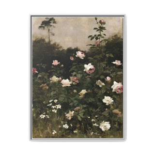 The Rose Garden | Framed Canvas Print