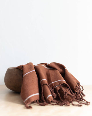 Oversized Woven Hand Towel | Cinnamon