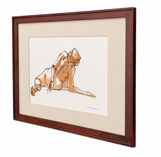 Reclining Figure | Original Watercolor Painting