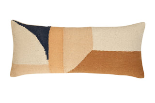 Handmade Geo Shapes Lumbar Pillow | Earth