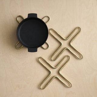 Forged Brass Trivets | Set of 2