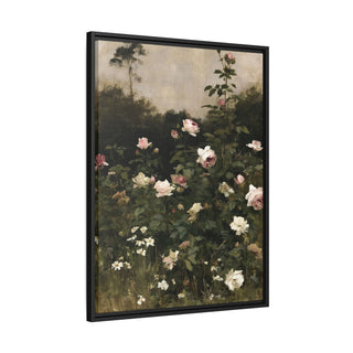 The Rose Garden | Framed Canvas Print