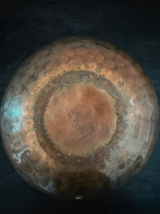 Antique Craftsman Studios Scallop-Edge Hammered Copper Bowl
