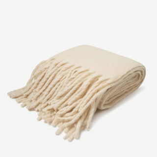 Arctic Fox | 100% Recycled Throw | Ivory