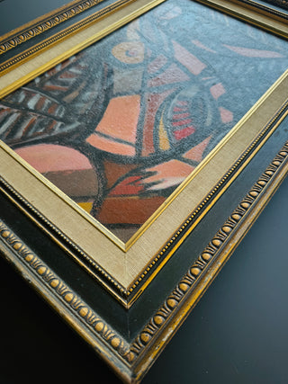 Cubist Woman | Framed Original Oil Painting