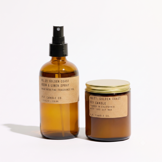 Golden Coast | Soy Candle + Room & Linen Spray (Bundle)