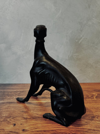 Vintage Bronze Whippet Statue
