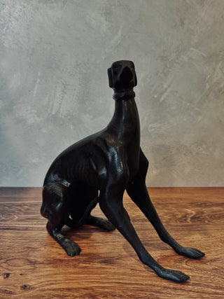 Vintage Bronze Whippet Statue
