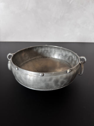 Norwegian Pewter Bowl & Pitcher Vase Set