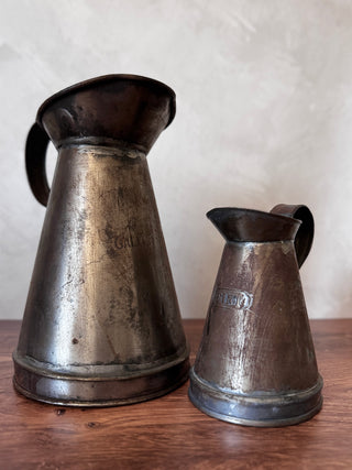 19th Century English Haystack Jugs, Pint & Gallon
