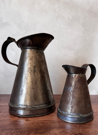 19th Century English Haystack Jugs, Pint & Gallon