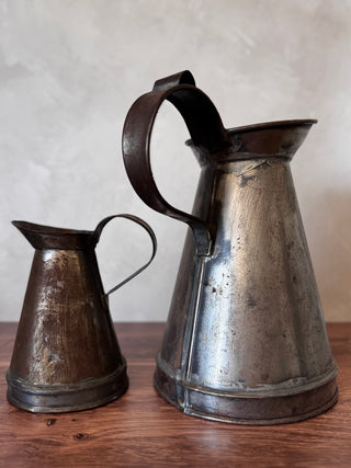 19th Century English Haystack Jugs, Pint & Gallon