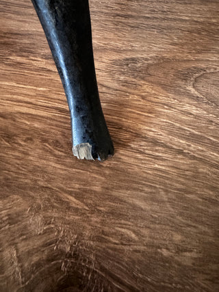 African Carved Footed Bowl