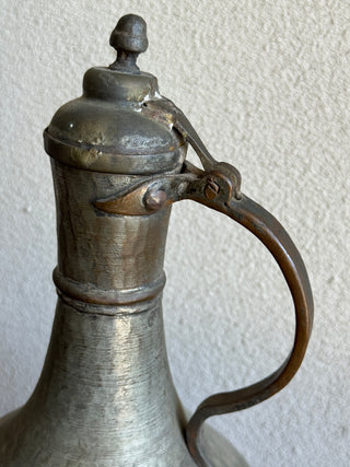 19th Century Turkish Tinned Copper Ewer