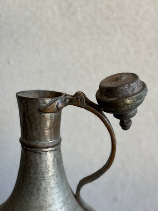 19th Century Turkish Tinned Copper Ewer