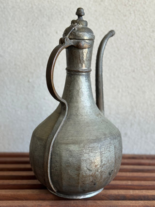 19th Century Turkish Tinned Copper Ewer