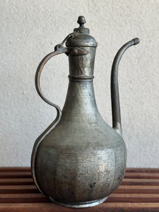 19th Century Turkish Tinned Copper Ewer