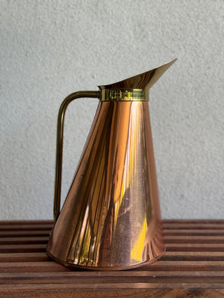 Copper and Brass Large Water Jug