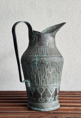 19th Century Tinned Copper Water Pitcher
