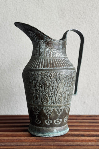 19th Century Tinned Copper Water Pitcher