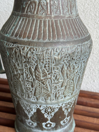 19th Century Tinned Copper Water Pitcher