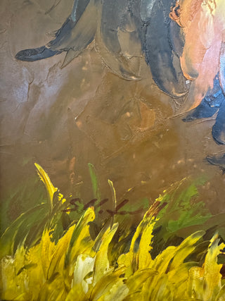 The Rooster | Framed Original Oil Painting
