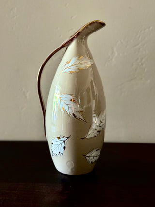 Bitossi Italy Cream & Gold Pitcher | Signed & Numbered