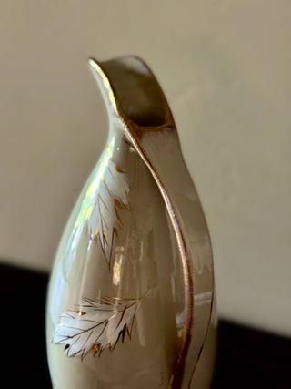 Bitossi Italy Cream & Gold Pitcher | Signed & Numbered