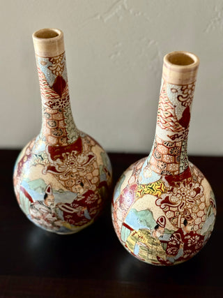 Japanese Satsuma Vases | Pair