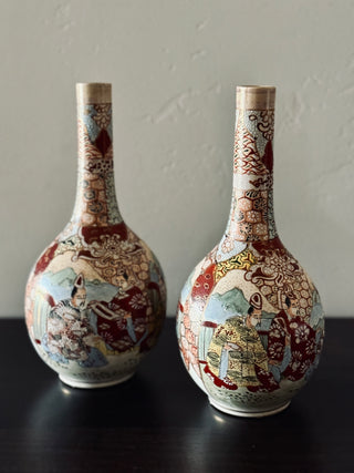 Japanese Satsuma Vases | Pair
