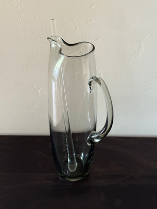 Rare Italian Smoked Glass Martini Set