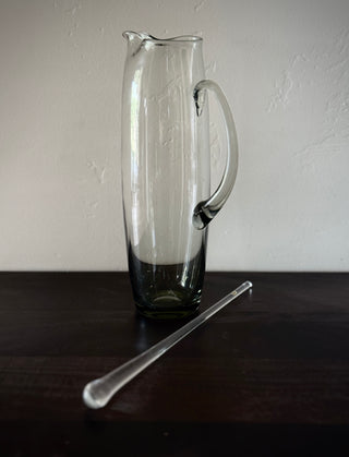 Rare Italian Smoked Glass Martini Set
