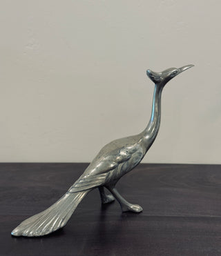 MCM Silver Peacock Figurine